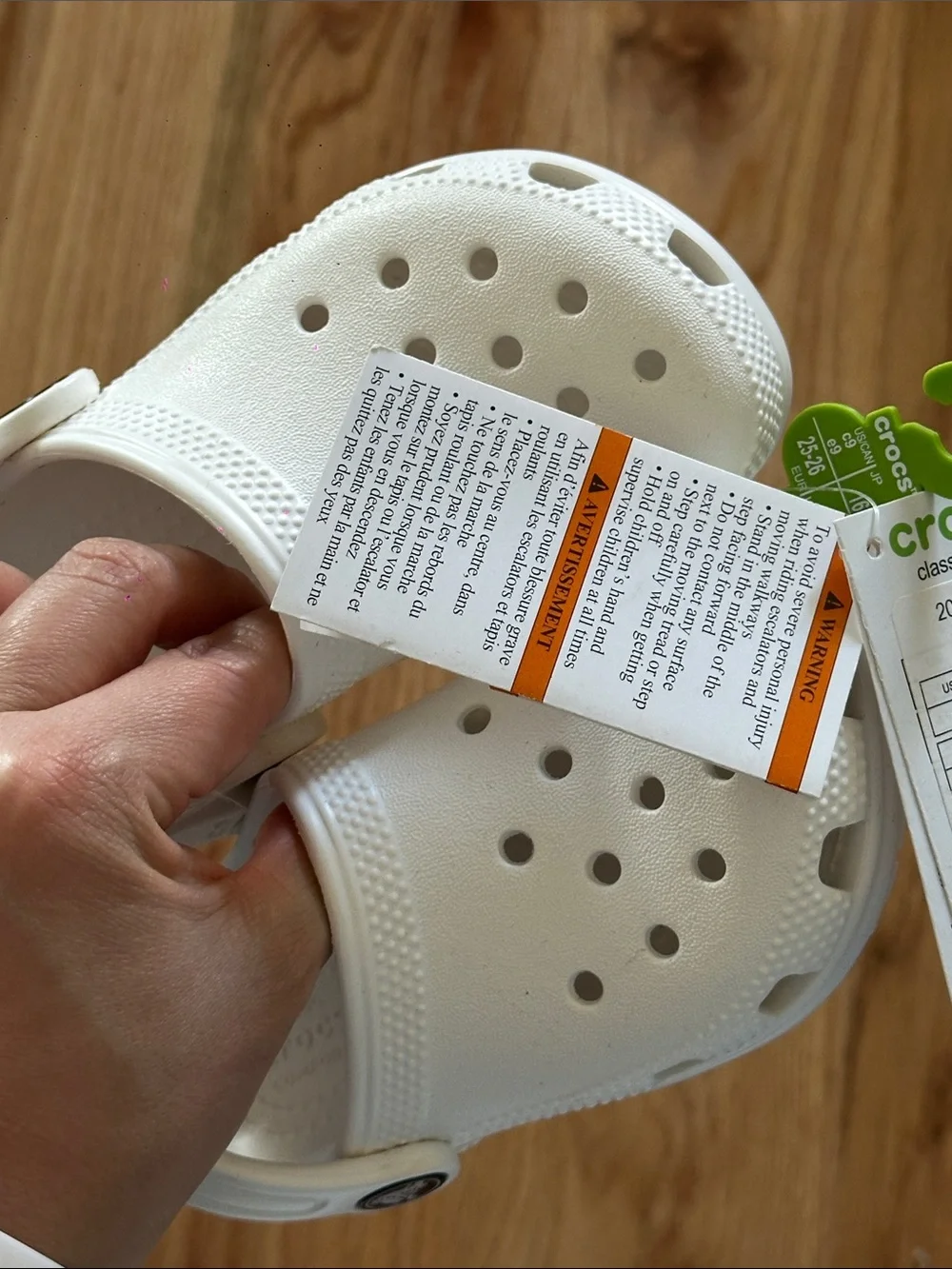 CROCS Kids' Classic Clog in White